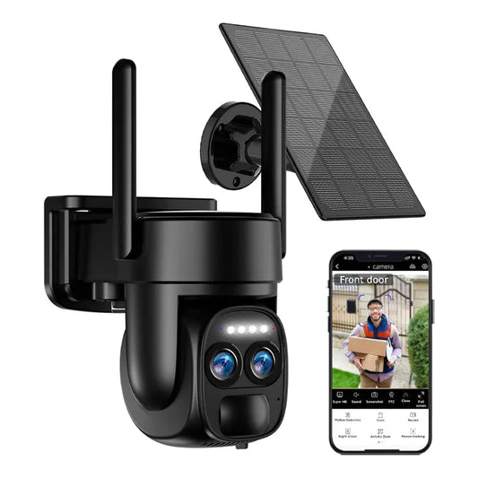 Solar wireless security camera, 4K with AI human tracking – Open House