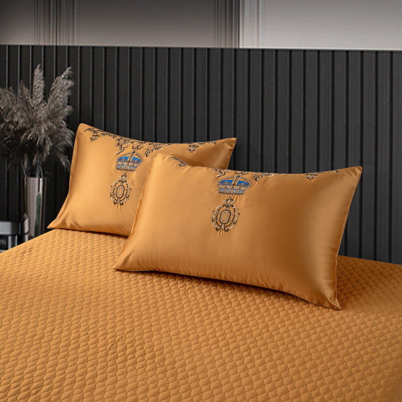 Nailah Egyptian Cotton Satin Duvet Cover Set