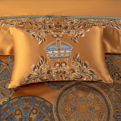 Nailah Egyptian Cotton Satin Duvet Cover Set