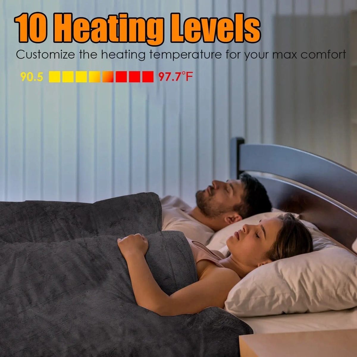 Vera Electric Heated Fleece Blanket, 10 Levels