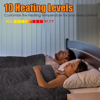 Vera Electric Heated Fleece Blanket, 10 Levels