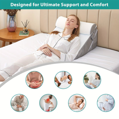 Comfort Plus | Adjustable Bed Wedge Pillow with Ergonomic Design | Multi-Purpose Support for Relaxation 4