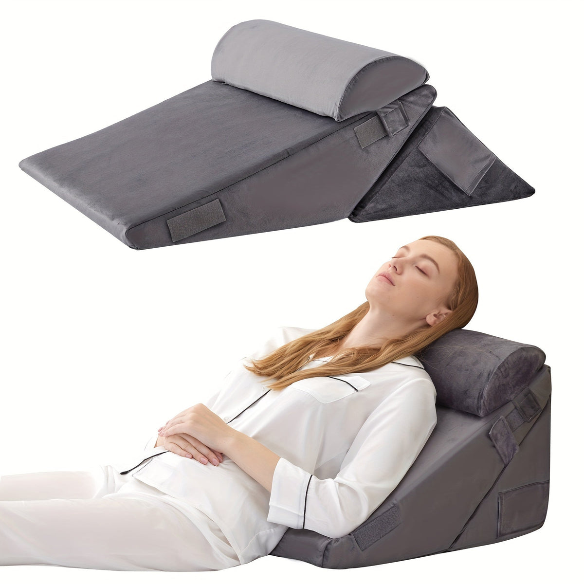 Comfort Plus | Adjustable Bed Wedge Pillow with Ergonomic Design | Multi-Purpose Support for Relaxation 7