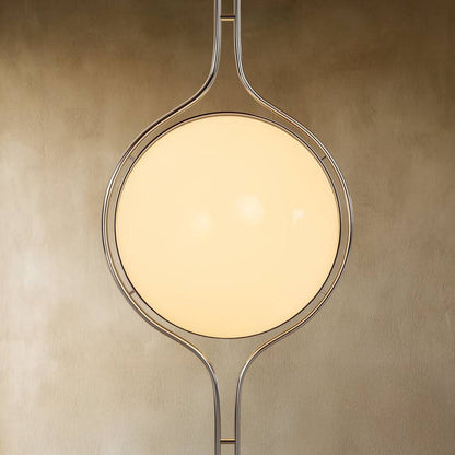 Cream Orb Floor-to-Ceiling Lamp – Soft Ambient LED Standing Light (Modern Decorative Lighting)