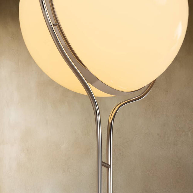 Cream Orb Floor-to-Ceiling Lamp – Soft Ambient LED Standing Light (Modern Decorative Lighting)
