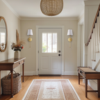 Wireless wall sconces in an entry hall, no electrician needed