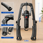 Adjustable 3-in-1 Chest & Arm Trainer with Ab Roller Wheel