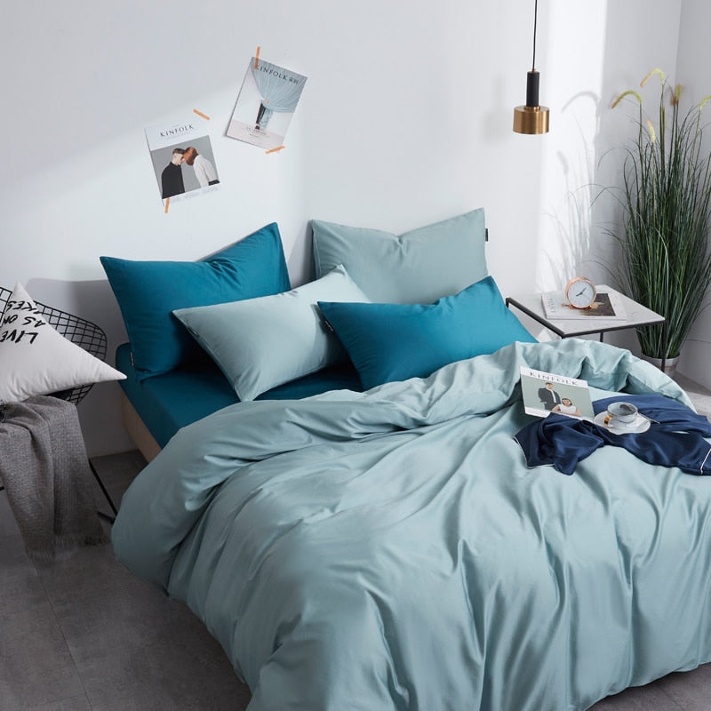 Egyptian Cotton Duvet Cover Set – 600TC Jacquard Bedding