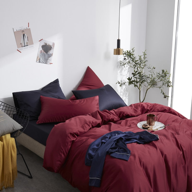 Egyptian Cotton Duvet Cover Set – 600TC Jacquard Bedding