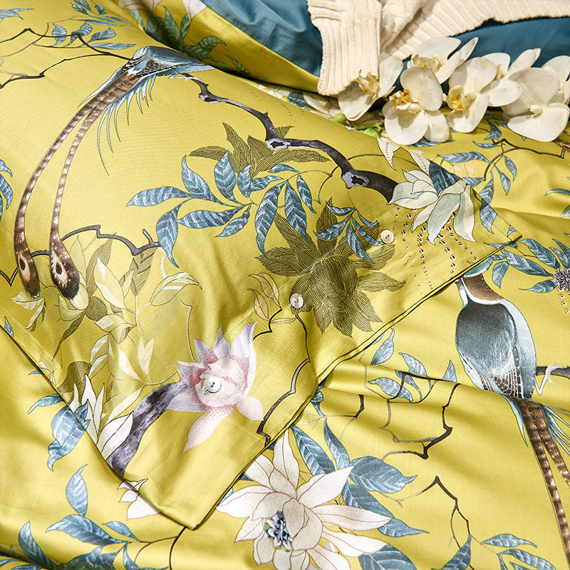 Tranquility Egyptian Cotton 600TC Duvet Cover Set – Luxury Printed Bedding