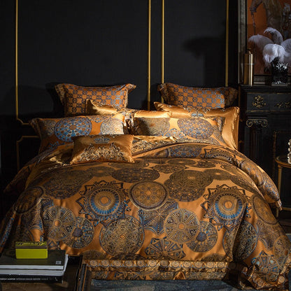 Nailah Egyptian Cotton Satin Duvet Cover Set