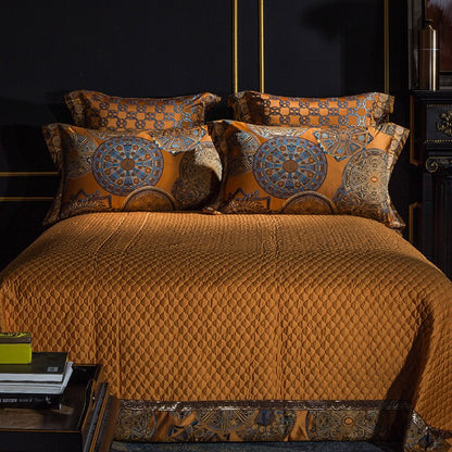 Nailah Egyptian Cotton Satin Duvet Cover Set