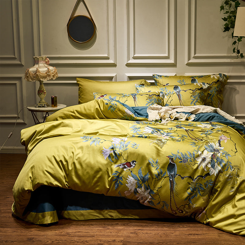 Tranquility Egyptian Cotton 600TC Duvet Cover Set – Luxury Printed Bedding