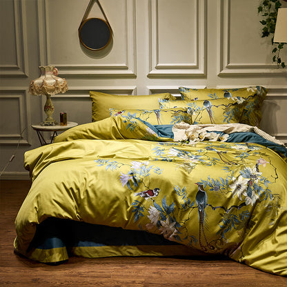 Tranquility Egyptian Cotton 600TC Duvet Cover Set – Luxury Printed Bedding