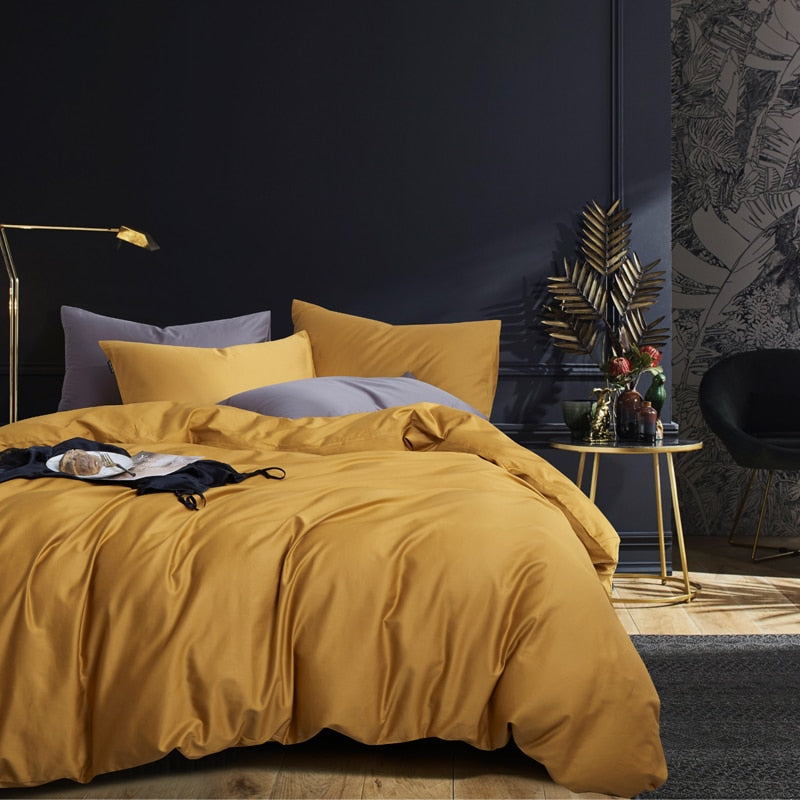 Egyptian Cotton Duvet Cover Set – 600TC Jacquard Bedding