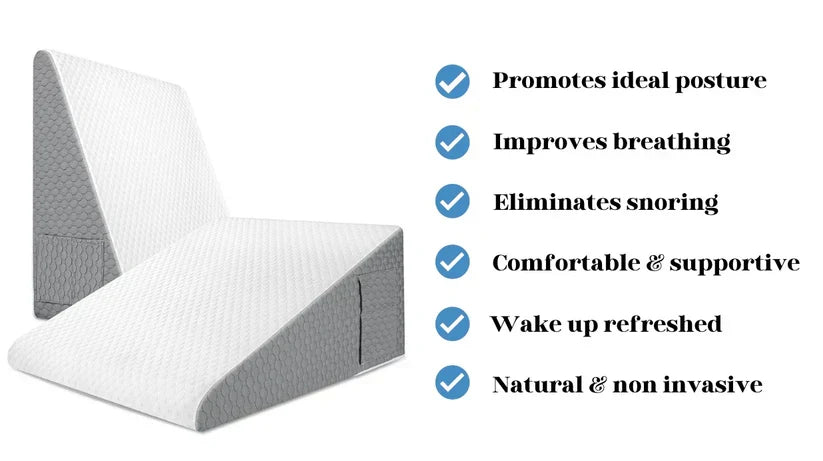 BowLift | Wedge Pillow for Sleep Apnea | Elevates Head, Reduces Snoring & Acid Reflux for Restful Sleep