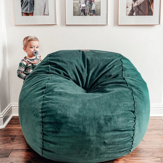 Convertible Plush Bean Bag Chair with Hidden Pull-Out Bed