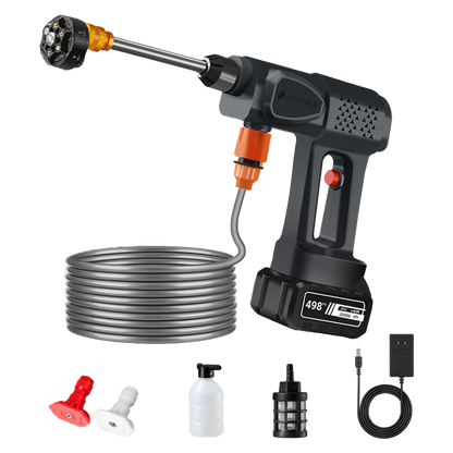 Portable Cordless Pressure Washer | Battery Powered Car & Garden Cleaner