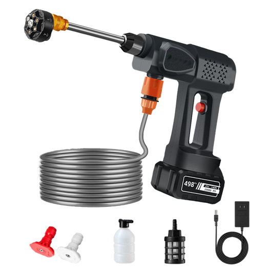 Portable Cordless Pressure Washer | Battery Powered Car & Garden Cleaner