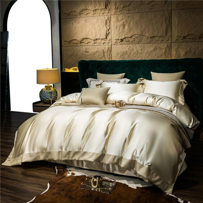 Silken Satin Duvet Cover Set – Smooth Minimal Bedding