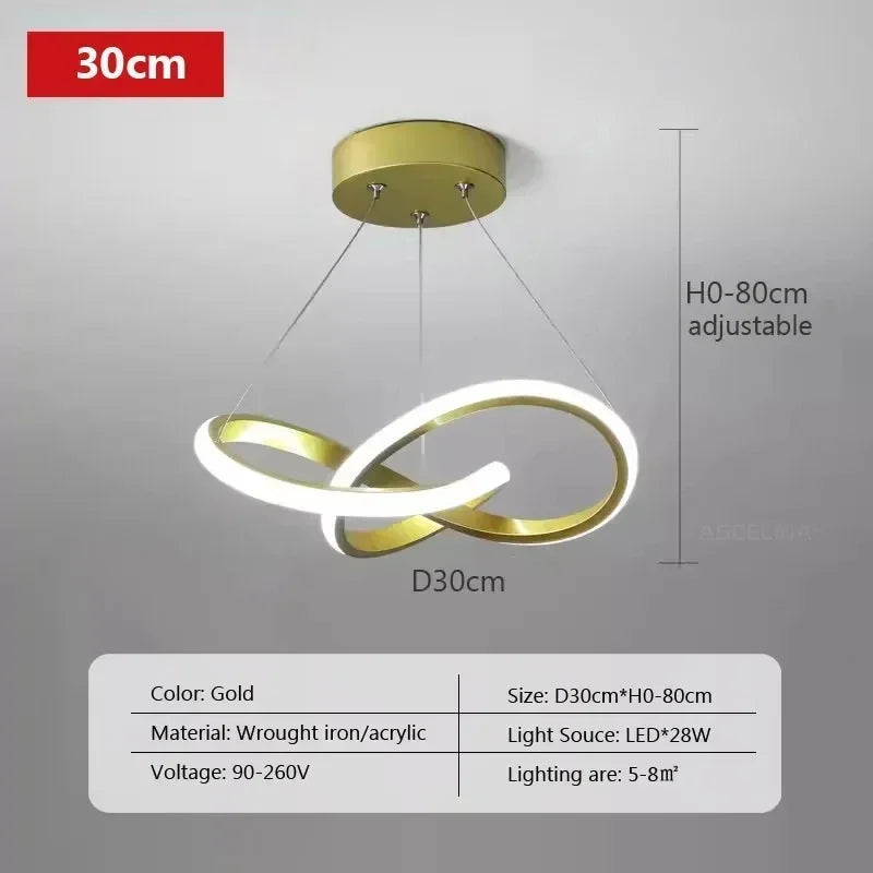 Ribbon – Twisted LED Pendant Light