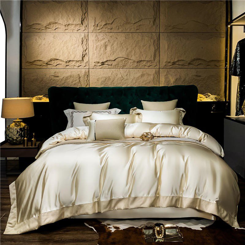 Silken Satin Duvet Cover Set – Smooth Minimal Bedding