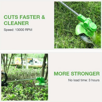 Cordless Weed Cutter 600W – Adjustable Grass Trimmer for Garden & Lawn