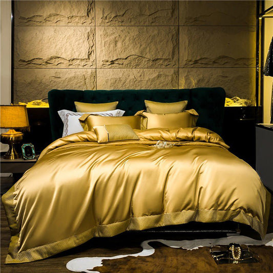Silken Satin Duvet Cover Set – Smooth Minimal Bedding
