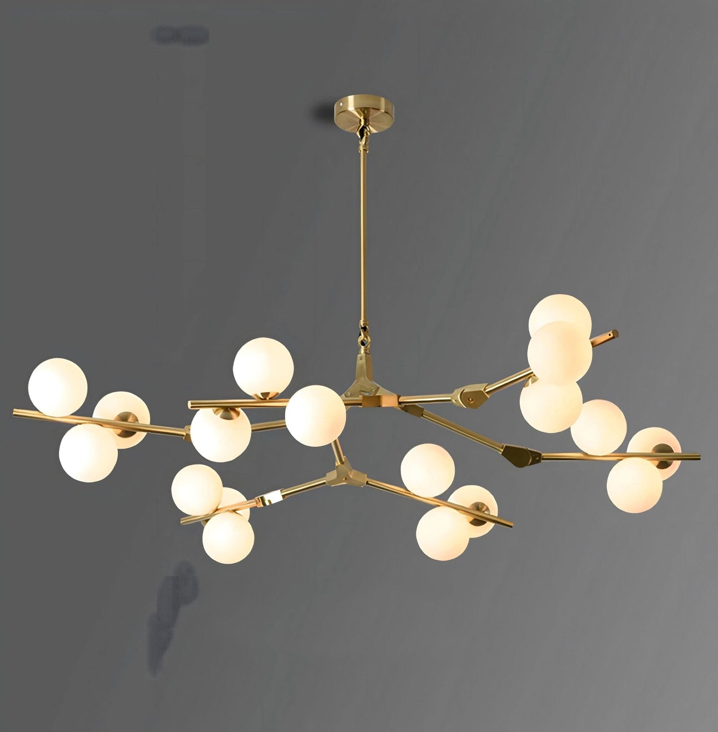 SYCAMORE - ZENDUCE - 18 Heads / Warm White / Gold