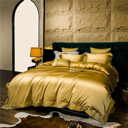 Silken Satin Duvet Cover Set – Smooth Minimal Bedding
