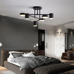 Six offset arms of the Axis sputnik LED ceiling light