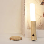 Wren rechargeable wall sconce with magnetic, adhesive mount