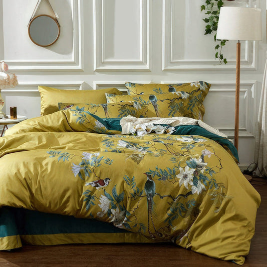 Tranquility Egyptian Cotton 600TC Duvet Cover Set – Luxury Printed Bedding