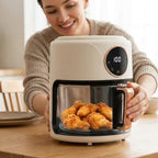 Non-Toxic Glass Air Fryer with PFAS-Free Borosilicate Pot