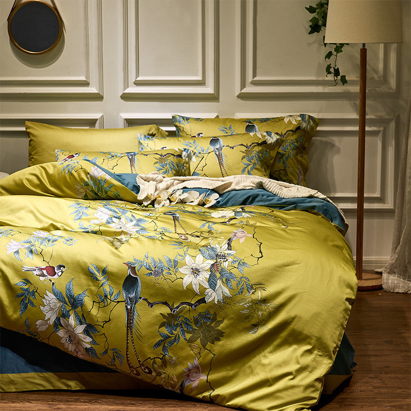 Tranquility Egyptian Cotton 600TC Duvet Cover Set – Luxury Printed Bedding