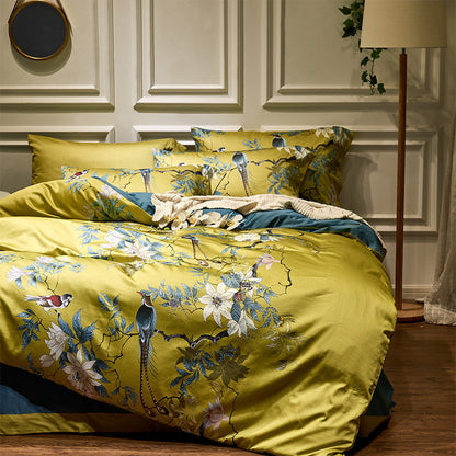 Tranquility Egyptian Cotton 600TC Duvet Cover Set – Luxury Printed Bedding