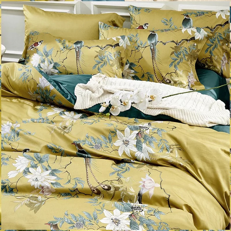 Tranquility Egyptian Cotton 600TC Duvet Cover Set – Luxury Printed Bedding