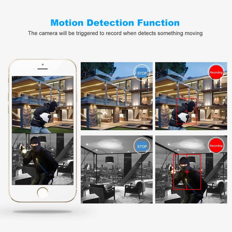 Wireless Security Camera Kit – Outdoor Surveillance System with Infrared Night Vision