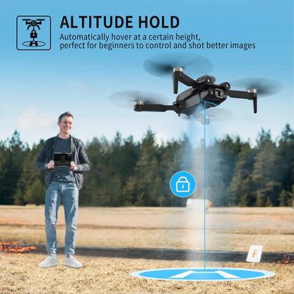 4K FPV Drone with Dual Camera – Foldable Brushless RC Quadcopter with Dual Battery
