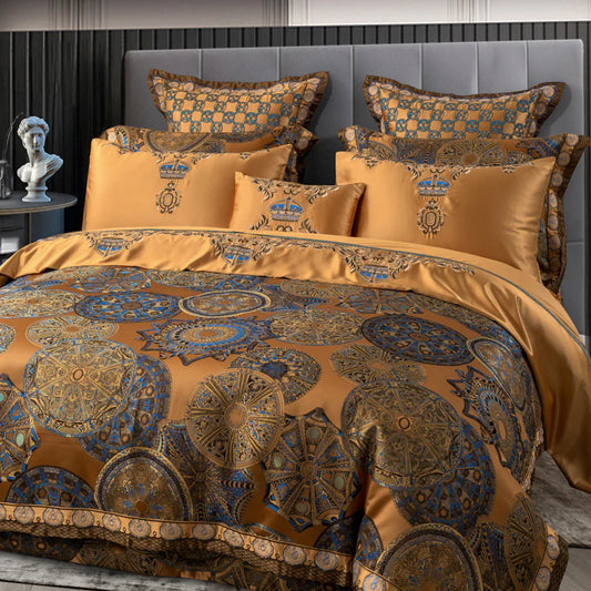 Nailah Egyptian Cotton Satin Duvet Cover Set