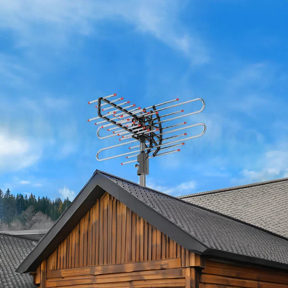 Outdoor TV Antenna – Long Range UHF VHF FM Antenna for HD Channels