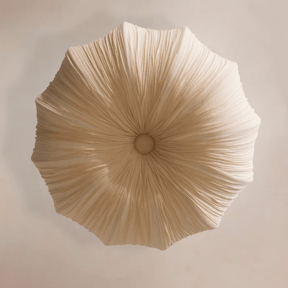 Parasol scalloped fabric pendant light – view 7