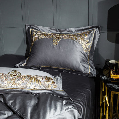 Egyptian Cotton 1000TC Duvet Cover Set – Linen Whisper Luxury Embroidered Bedding