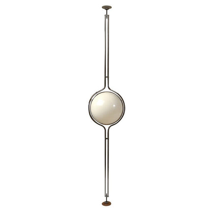 Cream Orb Floor-to-Ceiling Lamp – Soft Ambient LED Standing Light (Modern Decorative Lighting)