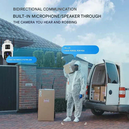 Wireless 4K Security Camera with Solar Panel – DualGuard 4K-4G-Nora Luxe